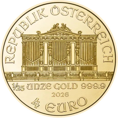 Wiener Philharmoniker (2026) - 1/25 Oz - monedă de investiții din aur