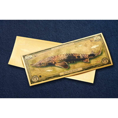 Rock Sturgeon - bancnotă din aur de 24k - Seria I