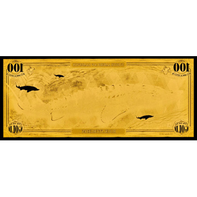 Rock Sturgeon - bancnotă din aur de 24k - Seria I