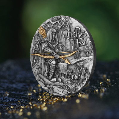 Robin Hood - 2 Oz - Monedă de colecție din argint
