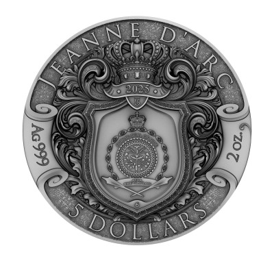 Ioana d'Arc - 2 Oz - Monedă de colecție din argint