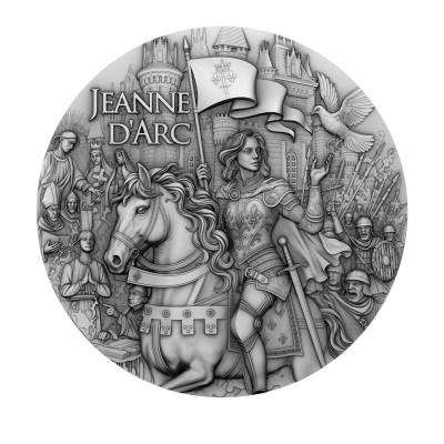 Ioana d'Arc - 2 Oz - Monedă de colecție din argint